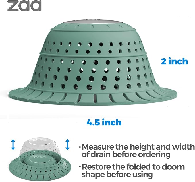 Bathtub Drain Strainer Silicone Bathroom Stopper Fixture Accessories | Gray - Image 5