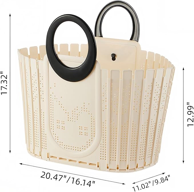 2 Pack Foldable Laundry Basket Hamper, 32L/8.45 Gallon | Flex Collapsible - Image 2