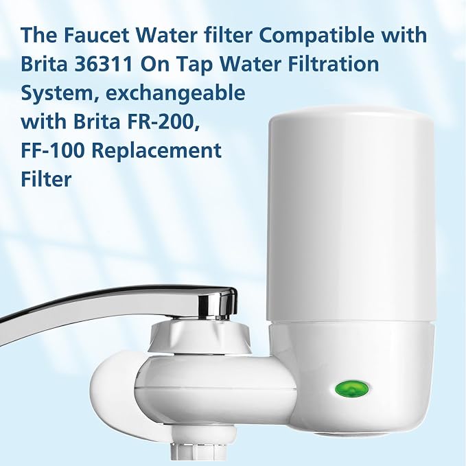 Faucet Filter Replacement for Brita, 2 Pack Compatible Cartridge | Faucets - Image 2