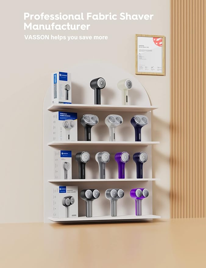 VASSON Fabric Shaver, Sweater Depiller & Pilling Remover | Dual-Head Design - Image 8