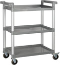 Winco Utility Cart , 32"L x 16-1/8"W x 36-3/4", Gray