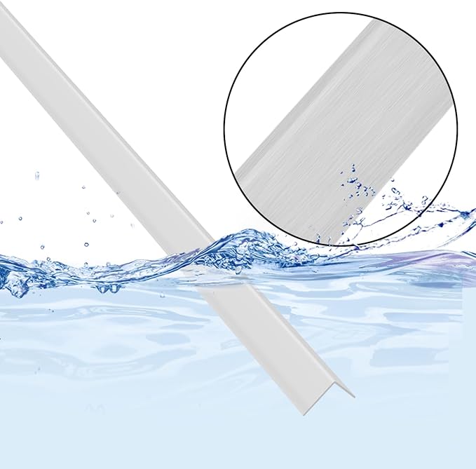 2pcs 57"L*1.42"W Aluminum Self-Adhesive Wall Corner Protectors, Wall Furniture Bumper, Safety Baby Proofing Corner Cushion Table Edge, Wide Coverage and Easy to Install - Silver