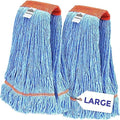 Nine Forty 2-Pack Industrial and Commercial-Grade Looped End Wet Mop Head Refill by NineForty