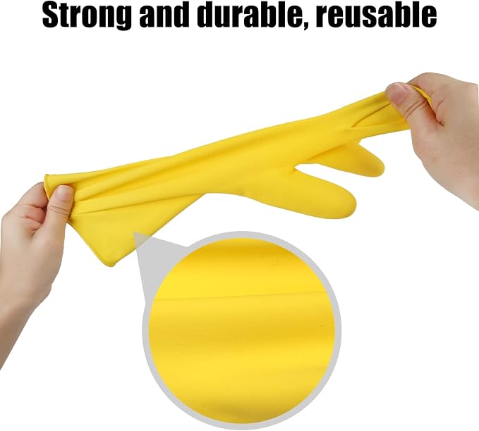 Rubber gloves dishwashing 2 or 4 Pairs - Image 7