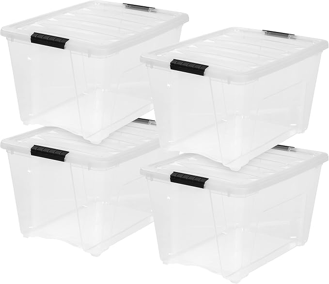 IRIS USA 4-Pack 54 Quart Storage Bins - Image 9