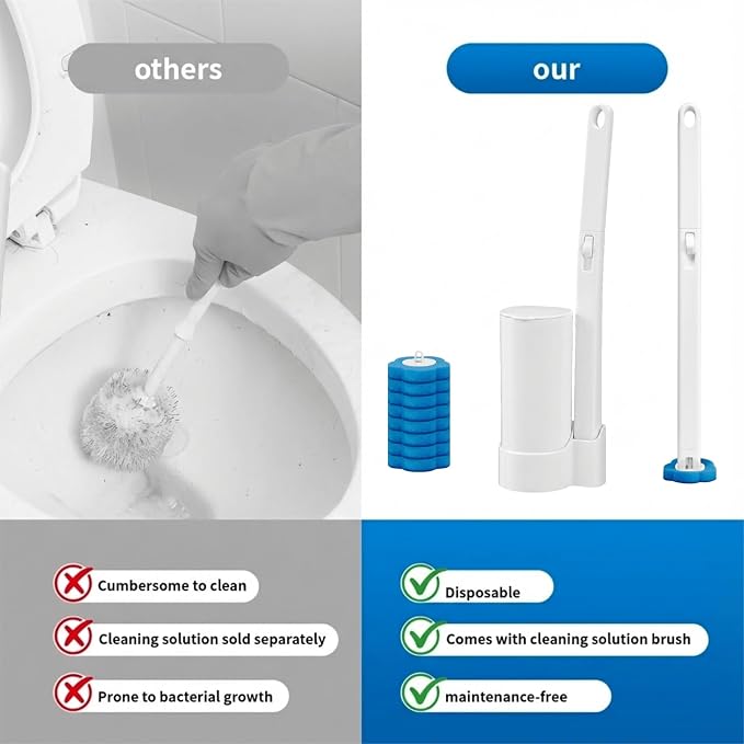 Disposable Toilet Brush Wand Starter Kit - Image 5