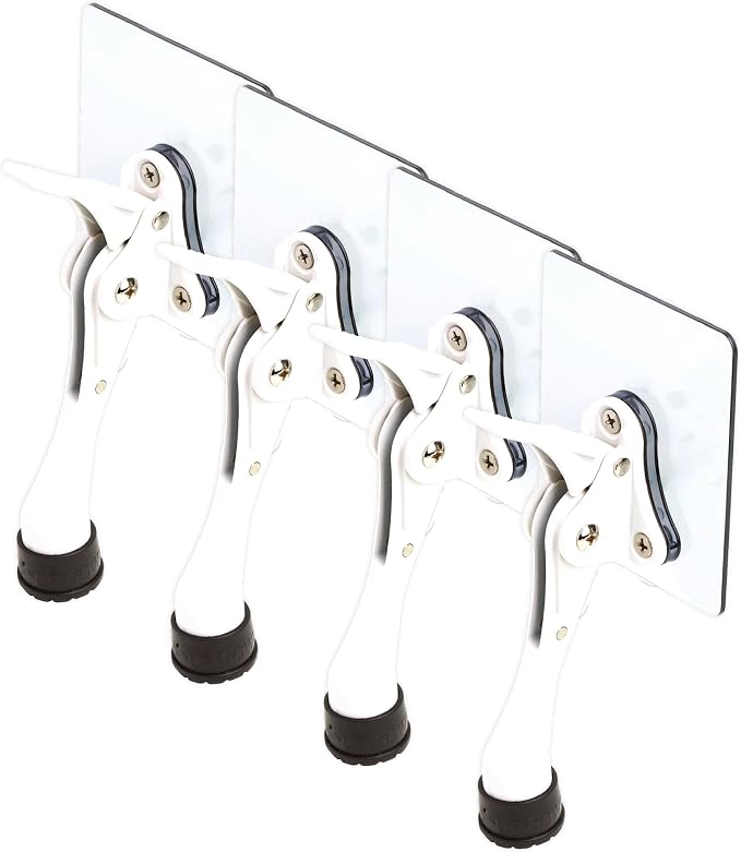 Door Stopper with Adhesive Bracket Stickers, No Drilling or Tools Needed by HASHI