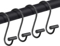 CHICTIE Black Shower Curtain Hooks Rings, Decorative by CHICTIE