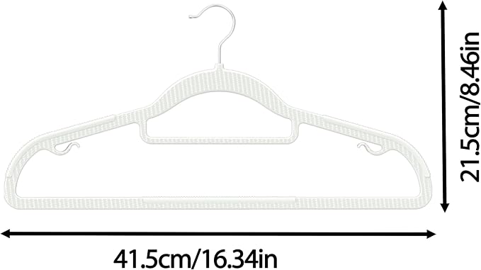 60 Pack Thin Space Saving Hangers, Slim Clothes Hangers - Image 2