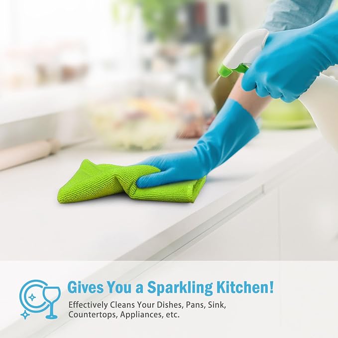 AIDEA Microfiber Cleaning Cloth-100PK, Microfiber Towels - Image 5