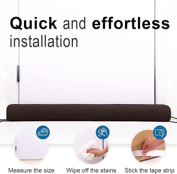 36 Inch Door Draft Stopper, Blocks Hot Cold Air - Image 5
