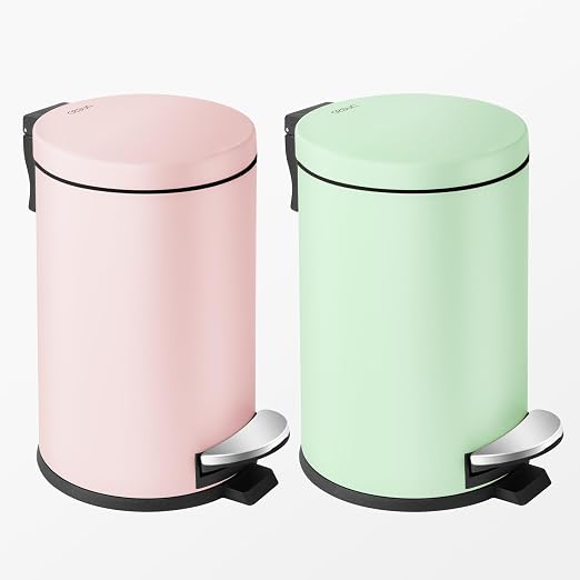 Cesun Small Round Bathroom Trash Can - Image 7