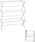 3-Tier Metal Folding Clothes Drying Rack, Laundry Drying Rack Clothing | by Unknown