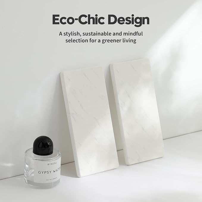 2PCS Diatomite Marble Stone Drying Mat - Image 2