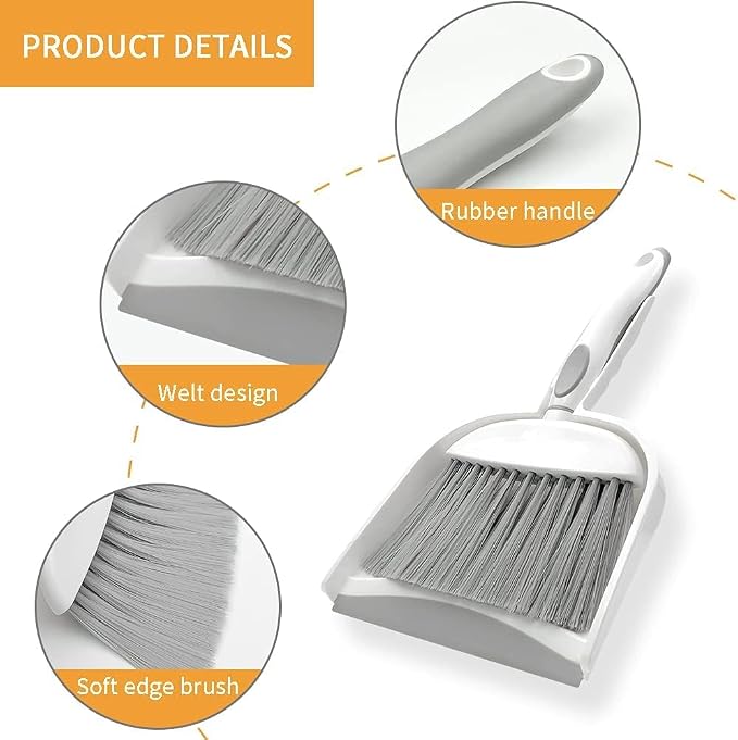 Whisk Mini Broom & Dustpan: 2pcs Tent, Desk Cleaner - Image 4