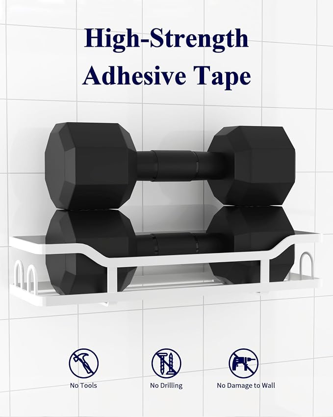 Kitsure Shower Caddy, Adhesive Shower Organizer - Image 5