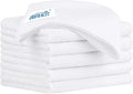 HOMEXCEL White Microfiber Cleaning Cloth 6 Pack 12.5 x 12.5 inch Microfiber by HOMEXCEL