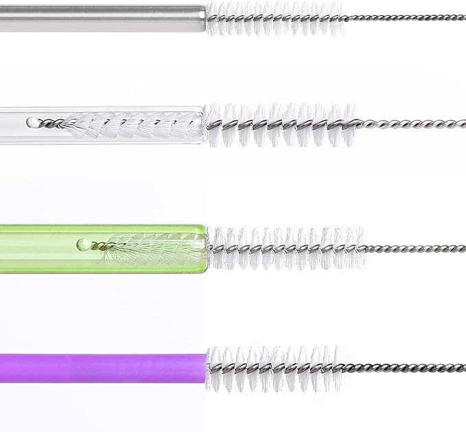 AZEN 15 Pack Straw Cleaner Brush Set, 12 inch Extra Long, 5 Different Diameters - Image 3