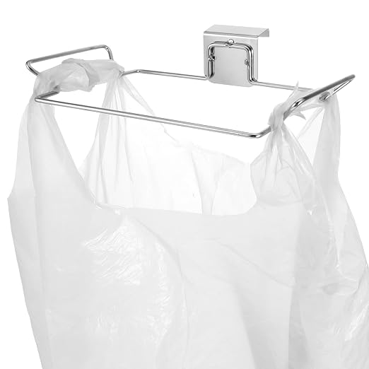 Large Stainless Steel Under Sink Garbage Trash Bag Holder Portable | Metal by Unknown