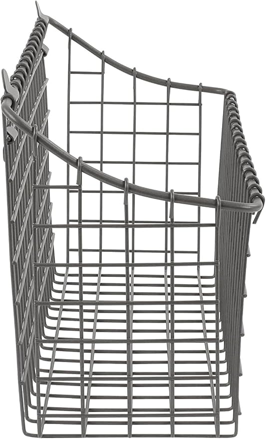 Spectrum Extra Large Wire Wall Mount Storage Basket Industrial Gray, Vintage - Image 3