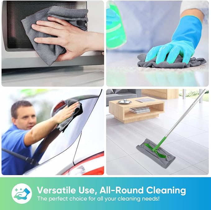 HOMEXCEL Microfiber Cleaning Cloth 100PK, Towels - Image 6
