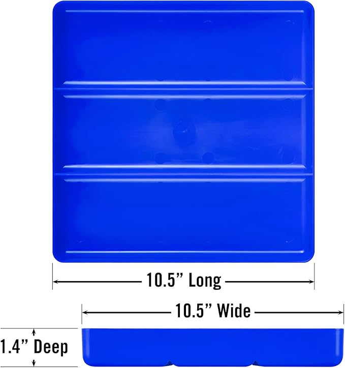 Ernst Manufacturing Toolchest Tray: Stackable Garage Organizer Tray in Blue - Image 4