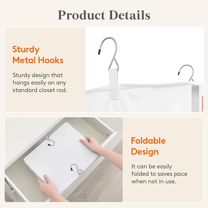 Lifewit 6 Shelf Weekly Hanging Clothes Storage Organizer - Image 8
