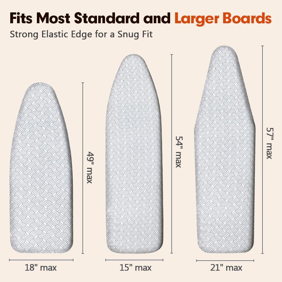 Ironing Board Cover and Pad, Extra Large 21x57, Extra Thick - Image 7