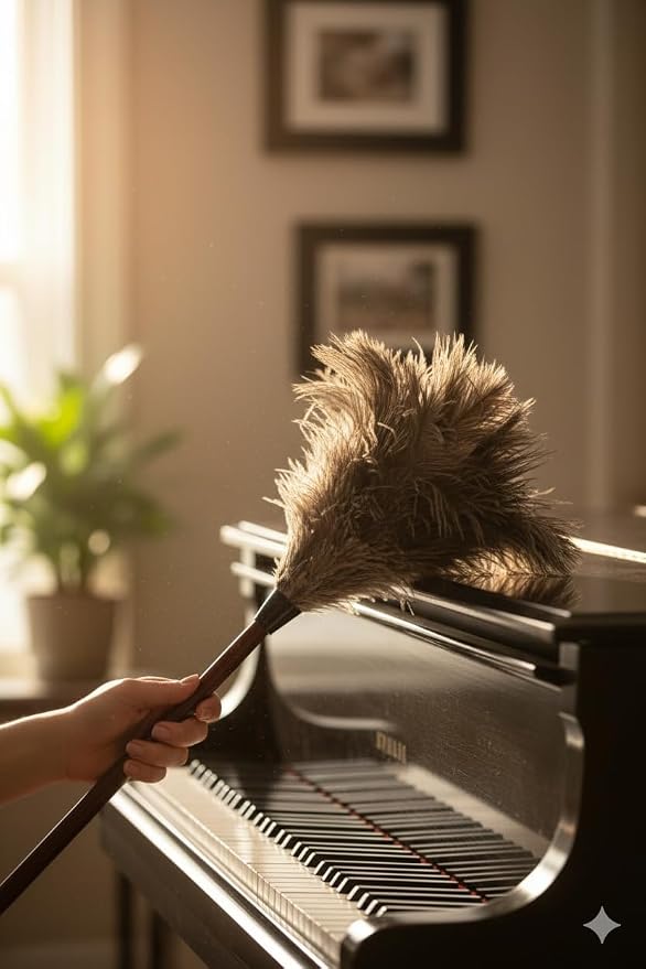 28-29 inch Natural Ostrich Feather Duster - Image 6