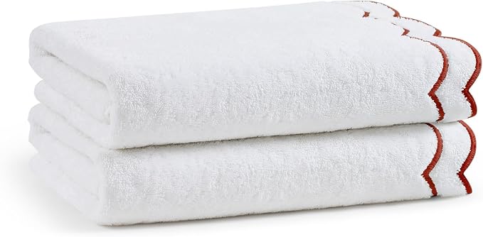 Peri Home 2 Piece Cotton Bath Towel Set, Embroidered - Image 6
