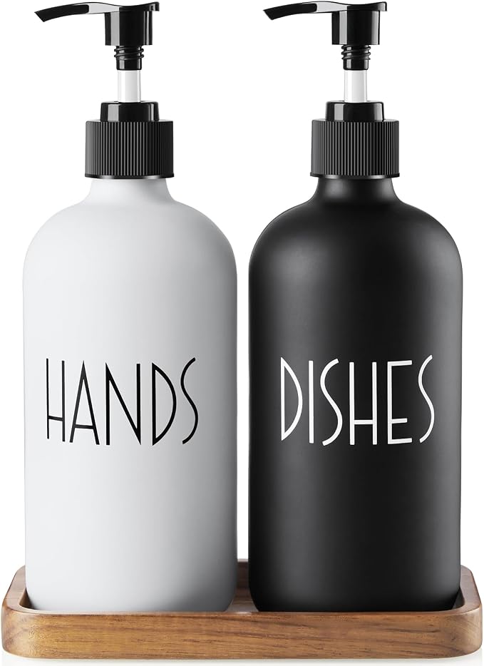 ALELION Glass Dish Soap Dispenser by ALELION