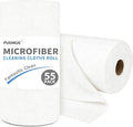 Puomue 55 Pack Microfiber Cleaning Cloth Roll, Tear Away Reusable Towels by Puomue