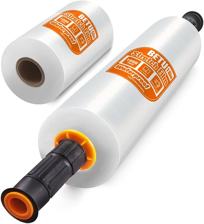 Stretch Film Shrink Wrap Large Item Kit x 1000 Ft by BETU