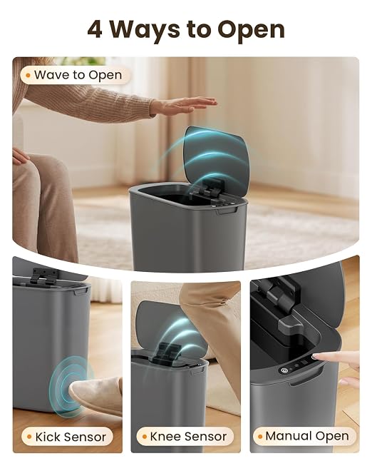 Cesun 5 Gallon Automatic Bathroom Trash Can - Image 2