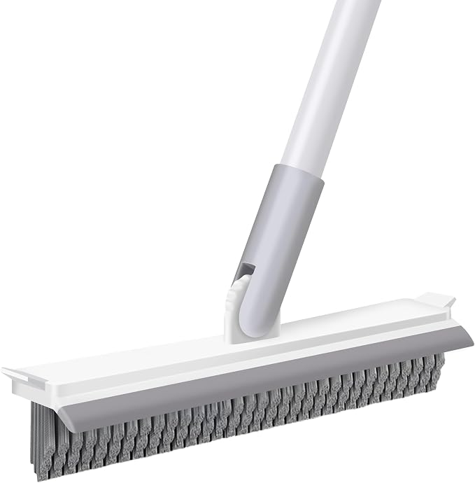 IVYROLL Grout Brush with Long Handle, Floor Cleaning Scrubber | with Stiff by IVYROLL