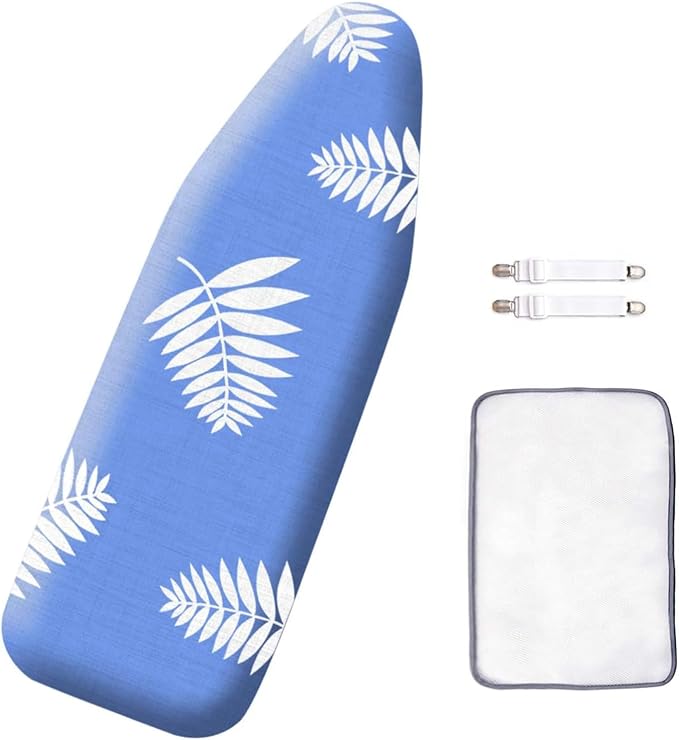 SheeChung 14"x42" Over The Door Ironing Board Cover and Pad, Heat Resistance by SheeChung