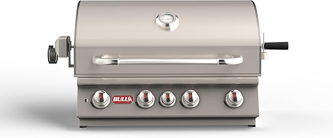 Bull Outdoor Products Premium Outdoor Kitchen Bundle – Angus 75,000 BTU Built-In Grill Head, Double Drawer with Reveal, 38" Double Doors, Single Side Burner, 304 Stainless Steel – NG