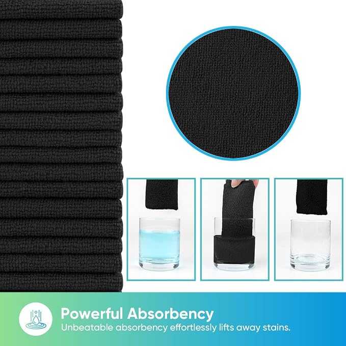 HOMEXCEL Microfiber Cleaning Cloth 20 PK, Towels - Image 3
