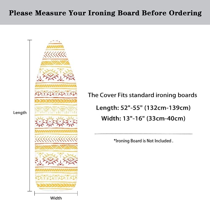 Yellow Aztec Iron Board Cover - Image 6
