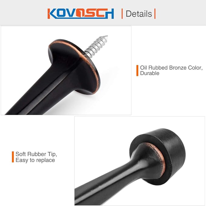 16 Pack Solid Rigid Door Stops - Image 4