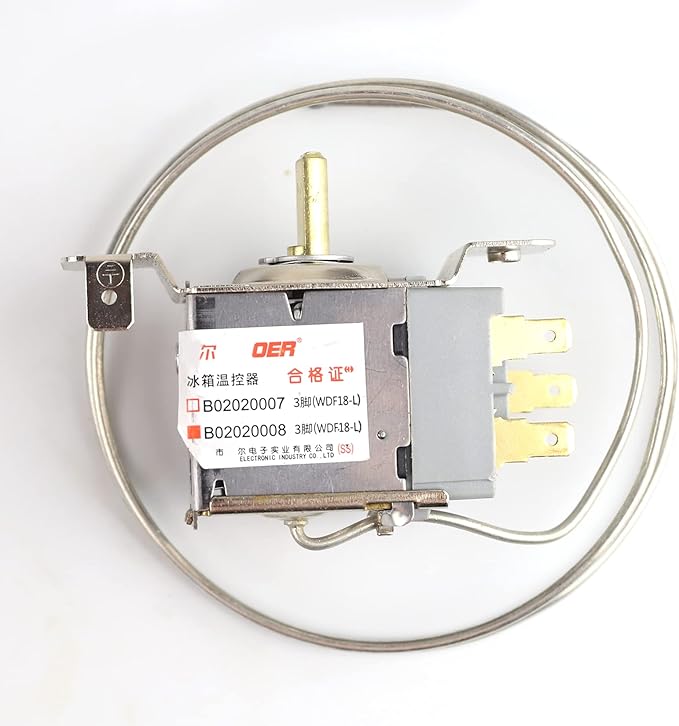 Mini Fridge Thermostat,Universal Freezer Refrigerator Thermostat Controller(3 pin WDF 18gl B02020008,AC 220V 6A WDF18-L)