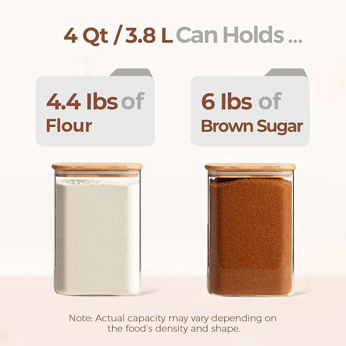 ComSaf Flour Sugar Storage Containers 4 Qt - Image 3