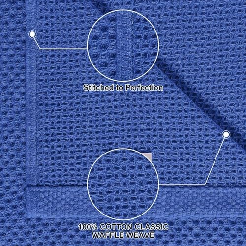 Homaxy 12 Pack 100% Cotton Kitchen Towels and Dishcloths Set - Image 2