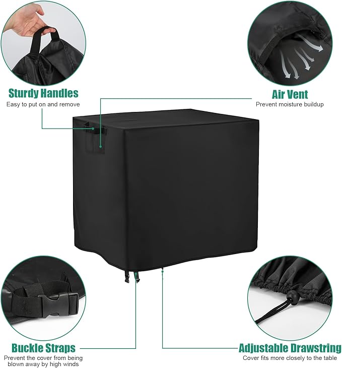 Outdoor Cart Cover,Waterproof Grill Cart Cover Pizza Oven Table Covers,36 Inch Patio Storage Cabinet Covers - 36 x 22 x 29 Inch