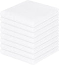 Homaxy 100% Cotton Waffle Weave Kitchen Dish Cloths 8-Pack, Ultra Soft by Homaxy