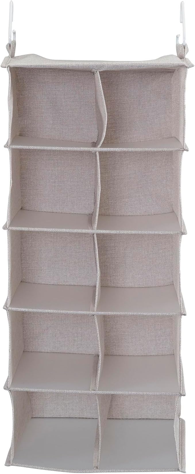 Household Essentials 10-Pocket Hanging Shoe Organizer, Side-by-Side Blended - Image 5