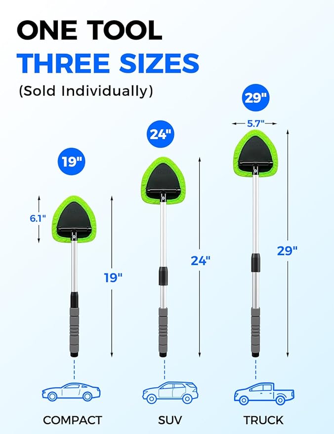 XINDELL Interior Windshield Cleaner Tool – Car Interior Window Cleaning Kit - Image 6