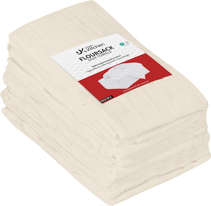 Utopia Kitchen Natural Flour Sack Towels100% Cotton | Tea Towels by UTOPIAKITCHEN