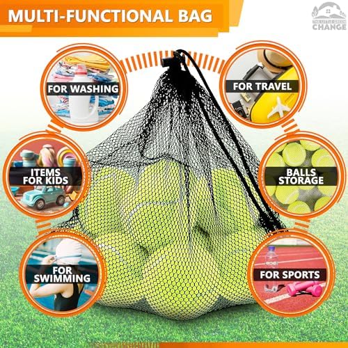 12 Pcs Mesh Laundry Bags Drawstring, 12.6x15.5 In - Image 5
