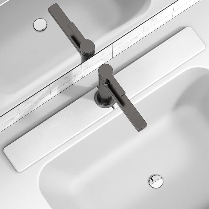 Premium Stone Faucet Mat for Kitchen Sink, Sink Splash Guard Tray for Prevents by Unknown